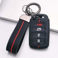 Key Fob Cover for Hyundai with Keychain Anti-Scratch Guard Shockproof Protection Soft Grip Texture Responsive Button Touch Dust Resistant Cover juoda