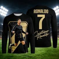 2026 Ronaldo #7 Gerbėjų Edition Futbolo Marškinėliai Suaugusiems ir Vaikams Kvėpuojantis ir Patogus Futbolo Treniruočių Marškinėliai Vasarai S black