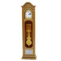 1:12 dydžio retro senelio laikrodžio miniatiūrinis modelis - lėlių namelio dekoravimo ornamentas, aksesuaras miniatiūriniams scenoms brown