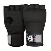 MMA Puspirštinės Gelinės Bokso Pirštinės Sanda Muay Thai Treniruočių Rankų Apvyniojimas Vidinės Pirštinės su Ilgu Riešo Dirželiu Bokso Treniruočių Priedas Other juoda