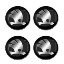 56mm Automobilio ratlankių centriniai dangteliai Skoda logotipui Rapid Kodiaq Fabia Karoq Laura Superb 2 VRS Yeti Octavia Scala