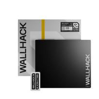 WALLHACK Stiklinis žaidimų pelės kilimėlis 4-os kartos Slydimas ir valdymas Kompaktiškas dydis eSportui Grūdintas stiklas 390 x 450 mm Juodas SP-004A Mikro-graviravimas