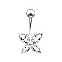 Sexy Butterfly cirkonio aukštos kokybės bambos žiedo auskarų vėrimo papuošalai gray
