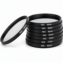 ND2 77 mm neutralaus tankio filtras, 1 žingsnio ND filtras, pilkasis fotografijos filtras