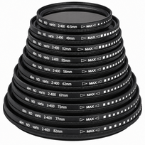 77 mm kintamas ND filtras, ND2–400 reguliuojamas objektyvo filtras, reguliuojamas neutralios densitės filtras, kintamo tankio ND filtras