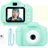 Vaikiškas HD skaitmeninis fotoaparatas, mini žalias vaikų fotoaparatas, vaikų vaizdo kamera, žaislinis fotoaparatas vaikams