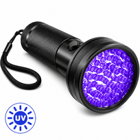 UV žibintuvėlis, 51 LED, ultravioletinis, UV lemputė, ultravioletinė lempa