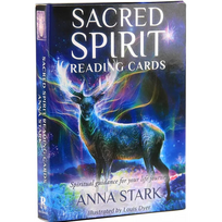 Taro kortos „Sacred Spirit“, mistinis orakulo kortų rinkinys su 44 sakralios dvasios vedimo kortomis dvasiniams skaitymams, orakulo kortos, būrimo kortų kaladė
