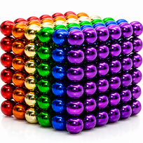 Magnetiniai kamuoliukai 5 mm, neodimio magnetiniai rutuliukai, 216 vnt., neocube 5 mm, magnetinės rutuliukų dėlionės, magnetinis konstruktorius rutuliukai