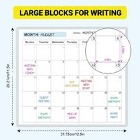 Wall Planner Erasable Large Wall Planner Calendar Erasable 12 Month Schedule Planner Reusable Blank Whiteboard Yearly Calendar yellow
