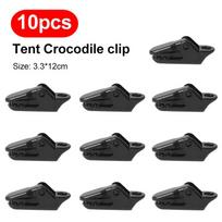 10/20/50pcs Sturdy Tent Clips for Outdoor Tarpaulin Clips Anti-wind Fixed Camping Tent Hook Crocodile Clamp Clip for Camping black