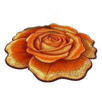 3D Gėlių Vonios Kilimėlis Realistiškos Gėlės Formos Grindų Kilimėlis Neslystantis Sugeriantis Vonios Kambario Kilimas Įėjimui Svetainei Miegamajam 60cm A orange