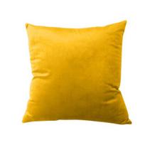 Solid Color Velvet Pillow Cover, Soft Plush Throw Pillow Case, 17.7x17.7 Inch Smooth Velvet Cushion Cover for Sofa, Bed, Office, Cozy Home Decor 45x45cm yellow