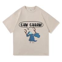 Game Slay The Spire Caw Caaaw! Tshirts Short Sleeve Loose O-neck T-shirt Unisex Streetwear Casu XXXXL
