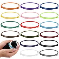 16pcs Breathable Puppy Collars Multi-color Whelping Collars Portable Puppy ID Bands  Newborn Pets 5.5-9cm