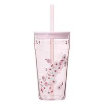 STARBUCKS Sakura 2026 Glass Tumbler Pink 473ml Borosilicate Straw White Day Celebration