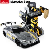 Automobilis/Robotas 2in1 R/C 1:14 Mercedes-AMG GT3 pilkas Rastar