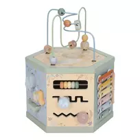Little Dutch Wooden Activity Cube Hexagon shape ´Safari Friends´ FSC