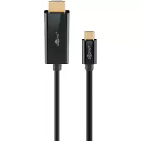 Goobay USB-C į HDMI laidas 4K 60 Hz 1 m juodas 75696