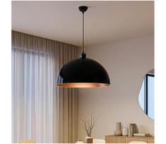 BRILAGI - LED pakabinamas šviestuvas ant laido METALO 1xE27/40W/230V skersmuo 60 cm juodas/varinis