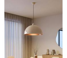 Brilagi - LED pakabinamas šviestuvas ant laido METALO 1xE27/40W/230V skersm. 40 cm smėlinė/varinė