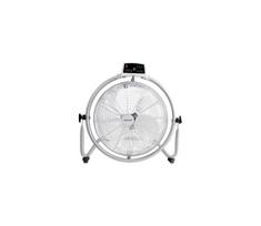 Grindinis ventiliatorius 90 W/230 V Ø 45 cm sidabro spalvos + su nuotoliniu pulteliu