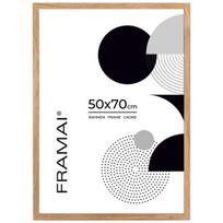 Nuotraukų rėmelis FRAMAI 50x70 cm šviesiai rudos ąžuolo spalvos MDF vertikali horizontali