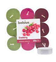 Bolsius tea candle 18 pcs Scented Tealights Cranberry 4h Kvepianti žvakė