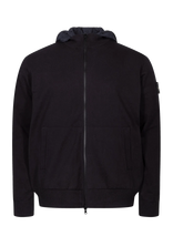 Stone Island - Zip-Up Hooded Jacket - Lengva striukė - Tamsiai mėlyna