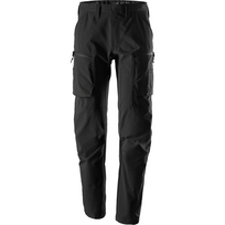 SNICKERS WORKWEAR ServiceLine Stretch 6410 darbo kelnės su šlaunų kišenėmis, juodos