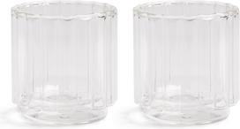 &K Amsterdam Stiklinės Tube 200 ml, skaidrios, 2 vnt.