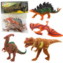 Dinozaurų figūrėlių rinkinys: T-Rex, Pteranodonas, Stegozauras, Parazaurolofosas