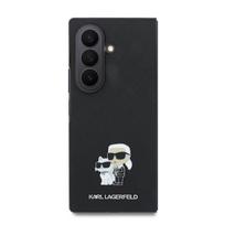Karl Lagerfeld PU Saffiano Karl and Choupette dėklas Samsung Galaxy Z Fold 8 Ultra juodos spalvos