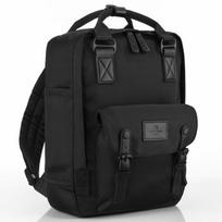 Kompaktiška ergonomiška miesto kuprinė Peterson su 10 kišenių ir vieta kompiuteriui, juoda, 13 l