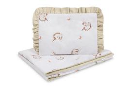 Medvilninis patalynės komplektas kūdikiui Unicorn Beige, 75 × 95 / 25 × 35 cm