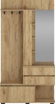 Prieškambario spinta Bafra, 120x41x223 cm, ruda