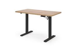 Reguliuojamo aukščio rašomasis stalas Halmar B54, 120x60x75-120 cm, ąžuolo/juodos spalvos