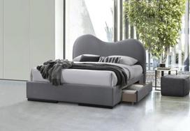 Lova Halmar Amber, 160x200 cm, pilka