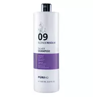 PÜRING neutralizační šampon pro blond, šedé a odbarvené vlasy 1000 ml PR 09 BlondeResolve Silver Shampoo Plaukų šampūnas