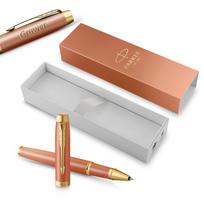 Parker IM Rituals Oranžinės spalvos tušinukas su dangteliu ir graviravimu