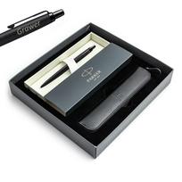 Parker Jotter Monochrome XL juodas tušinukas su graviravimu / dėklas / dovanų rinkinys