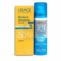 Uriage Bariésun Moisturising Cream SPF 50+ + Eau Thermale Thermal Water 2 x 50 ml 100ml