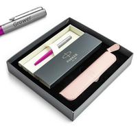Parker Jotter Originals tušinukas (M), magenta spalvos, su graviravimu / dėklas / dovanų rinkinys