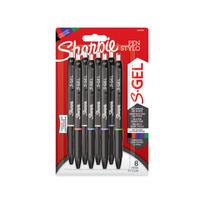 Sharpie S-GEL geliniai tušinukai 8-PACK mėlynos, raudonos, juodos, žalios, violetinės spalvos - 2198778