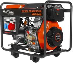 Dyzelinis trifazis generatorius Kraft & Dele KD3243, 7 kW 230 V / 400 V , 668CC