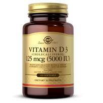 Solgar Vitamin D3 125 mcg (5000 iu) 100 softgels