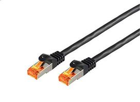 helos Patchkabel Cat 6a Outdoor RJ45 juodas 25m AWG26/1