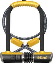 OnGuard dviračio spyna Combo DT 8012C U-Lock 115x230 mm juoda-geltona(ONG-8012C)