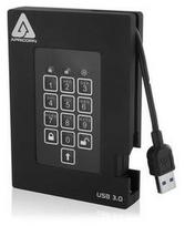 Kietasis diskas Dysk zewnętrzny HDD Apricorn Aegis Padlock 500GB Juodas (A25-3PL256-500F)