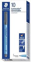 Staedtler STAEDTLER kino žymekliai Lumocolor teisingas F juodi 10 vnt.